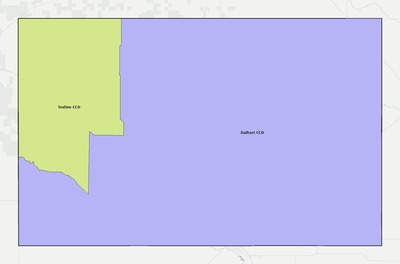 Dallam County TX townships and subdivisions map