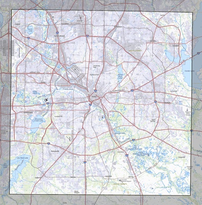 Dallas County TX USGS topo map