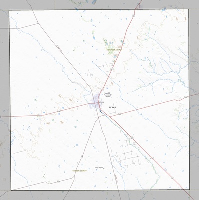 Dawson County TX USGS topo map