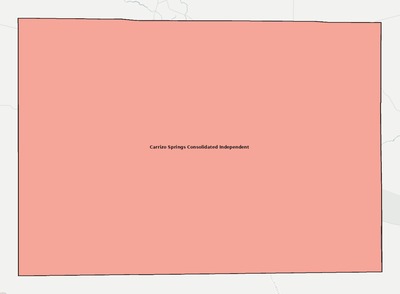 Dimmit County TX school district boundaries map