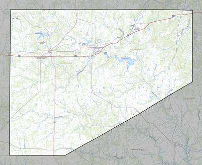Eastland County TX USGS topo map