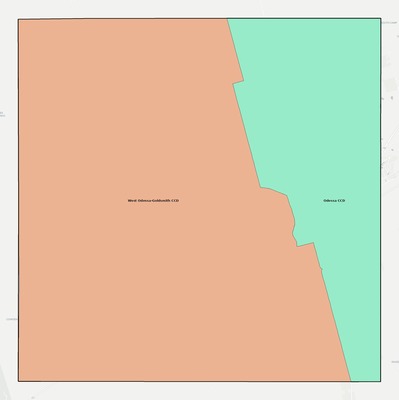 Ector County TX townships and subdivisions map