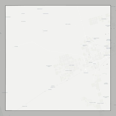 Ector County TX county basemap context
