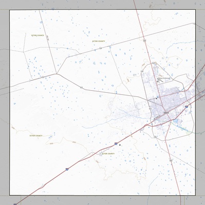 Ector County TX USGS topo map