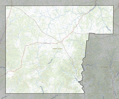 Edwards County TX USGS topo map