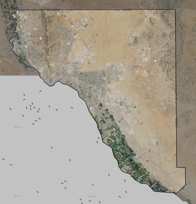 El Paso County TX USGS imagery and topo map