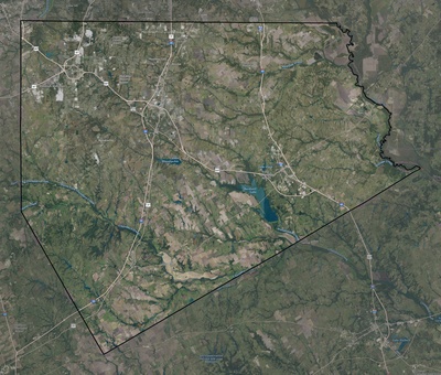Ellis County TX USGS imagery and topo map