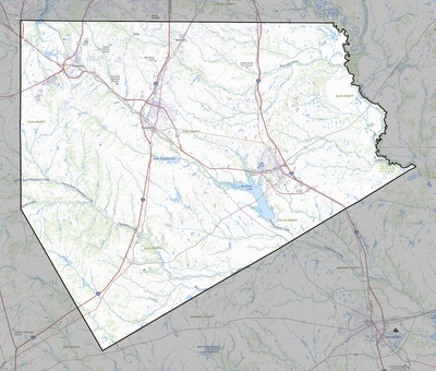 Ellis County TX USGS topo map