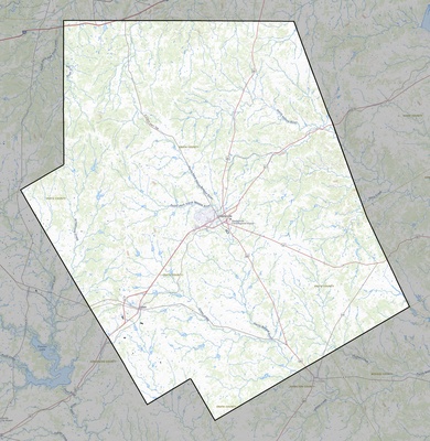 Erath County TX USGS topo map