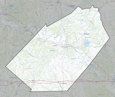 Fayette County TX USGS topo map