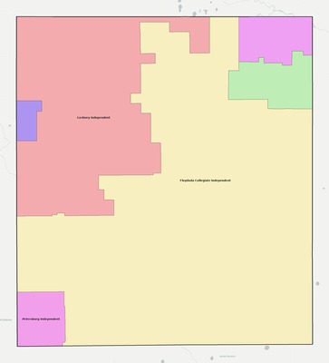 Floyd County TX school district boundaries map