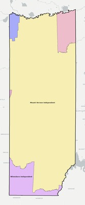 Franklin County TX school district boundaries map