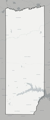 Franklin County TX county basemap context