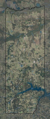 Franklin County TX USGS imagery and topo map