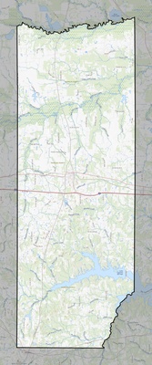 Franklin County TX USGS topo map
