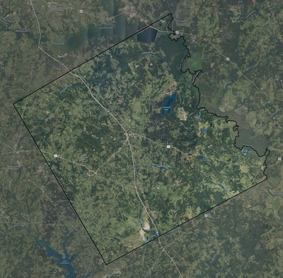 Freestone County TX USGS imagery and topo map
