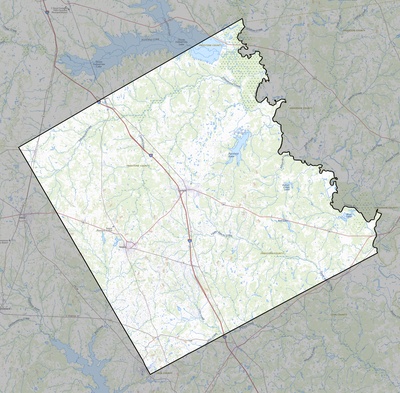 Freestone County TX USGS topo map