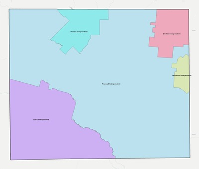 Frio County TX school district boundaries map