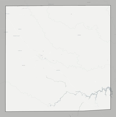 Garza County TX county basemap context