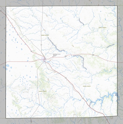 Garza County TX USGS topo map