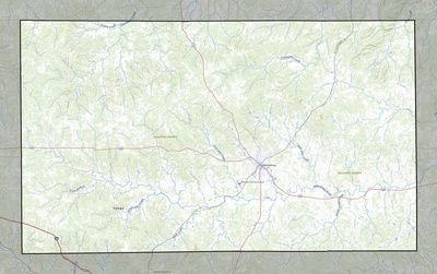 Gillespie County TX USGS topo map