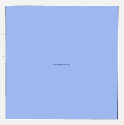 Glasscock County TX school district boundaries map