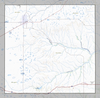 Gray County TX USGS topo map