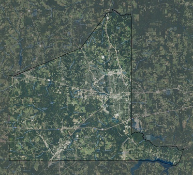 Gregg County TX USGS imagery and topo map