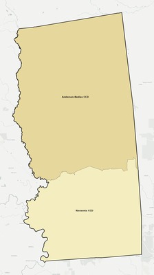 Grimes County TX townships and subdivisions map