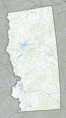 Grimes County TX USGS topo map