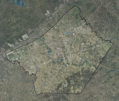 Guadalupe County TX USGS imagery and topo map