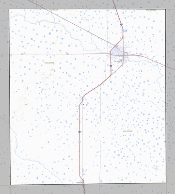 Hale County TX USGS topo map