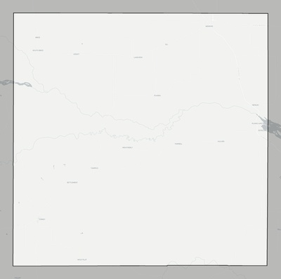Hall County TX county basemap context