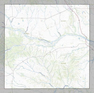 Hall County TX USGS topo map