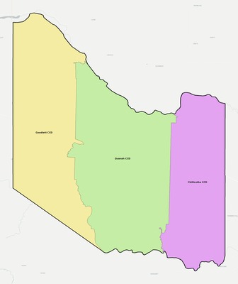 Hardeman County TX townships and subdivisions map