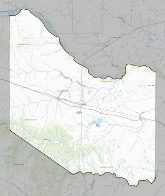 Hardeman County TX USGS topo map
