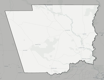 Hardin County TX county basemap context
