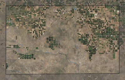 Hartley County TX USGS imagery and topo map