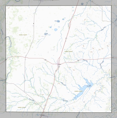 Haskell County TX USGS topo map