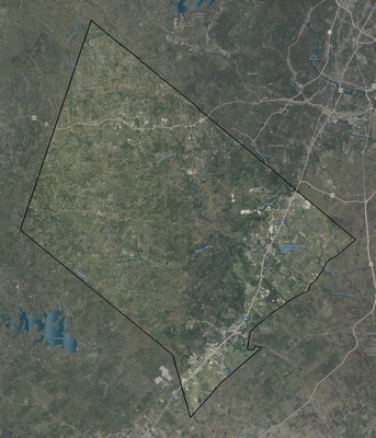 Hays County TX USGS imagery and topo map