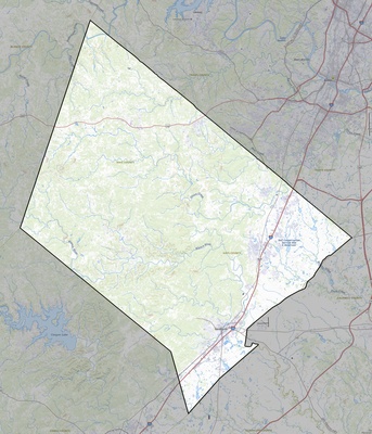 Hays County TX USGS topo map