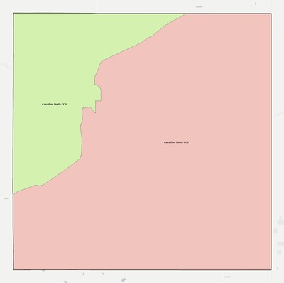 Hemphill County TX townships and subdivisions map