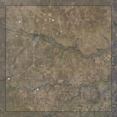 Hemphill County TX USGS imagery and topo map