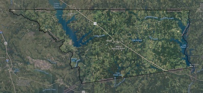 Henderson County TX USGS imagery and topo map
