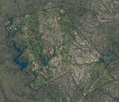 Hill County TX USGS imagery and topo map