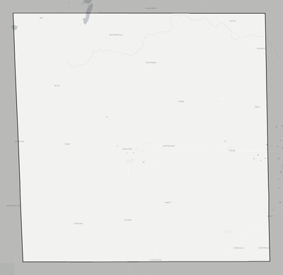 Hockley County TX county basemap context