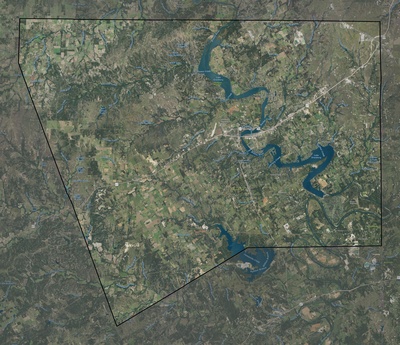 Hood County TX USGS imagery and topo map