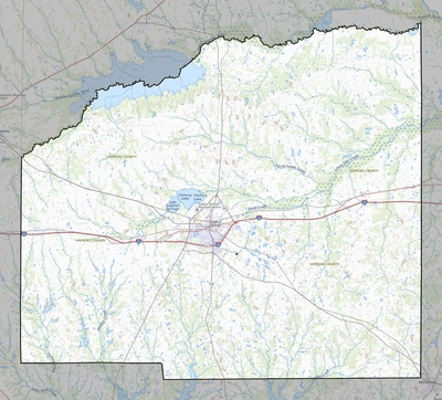 Hopkins County TX USGS topo map