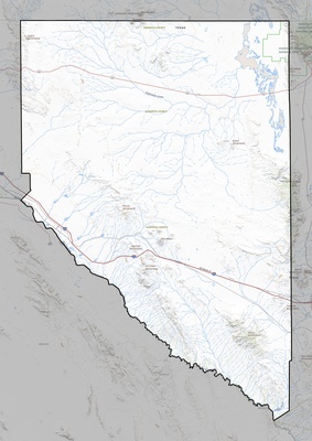 Hudspeth County TX USGS topo map