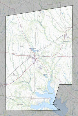 Hunt County TX USGS topo map
